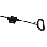 ProFurnitureParts Recliner Cable D-ring Release Long Handle (7") -Exposed Length 4.75" with Spring- Total Overall Length 44.75"