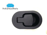 ProFurnitureParts Metal Recliner Handle Larger Face w/Screws & Cable Clip