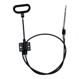 ProFurnitureParts Recliner Cable D-ring Release Long Handle (7") -Exposed Length 4.75" with Spring- Total Overall Length 44.75"