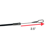ProFurnitureParts Recliner Cable for Lane and Action Furniture Exposed Length 2.5" Overall 27"