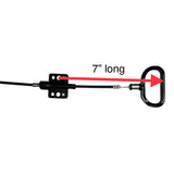 ProFurnitureParts Recliner Cable D-ring Release Long Handle (7 ) -Exposed Length 5.5" with Spring- Total Overall Length 44.75