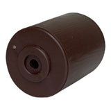 ProFurnitureParts 2.5" Brown Round HDPE PLastic Sofa Leg W/Bolt Set of 4