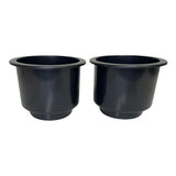 ProFurnitureParts 2 Pk 4 3/8 BLACK Plastic Cup Holder Sofa Boat RV Car Truck