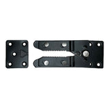 ProFurnitureParts  Universal Sectional Sofa Black Metal Alligator Furniture Connector w/ Attachment Screws