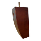 ProFurnitureParts 5.5" Inch Dark Cherry Finish Square Curved Sofa Legs Set of 4