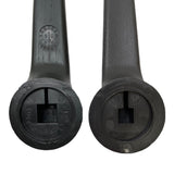 ProFunitureParts Recliner Handle Lever BLACK 5/8 inch Square Mount, Set Screw Include