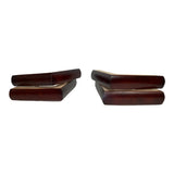 ProFurnitureParts 2" Tall Cherry L Shaped Corner Sofa Legs Set of 4