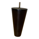 ProFurnitureParts 5 1/2 Inches Cone Tall Wood Tapered Espresso Dark Sofa / Chair/ Ottoman Furniture Cone Legs - Set of 4