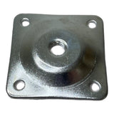 ProFurnitureParts Set Of 4 - 5/16" Threaded Chrome Leg Plates With Attachment Screws