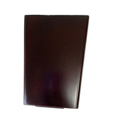 ProFurnitureParts 5" Inch Dark Walnut Finish Square Tapered Wood W/ Anti Skid Pads and Leg Plates Set of 4