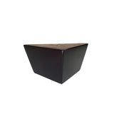 ProFurnitureParts 3" Inch Dark Walnut Triangle Corner Tapered Wood Sofa Legs 4PK