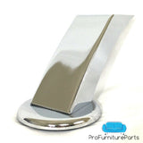 ProFurnitureParts 5" Angled Polished Chrome Heavy Duty Sofa Legs Set of 4